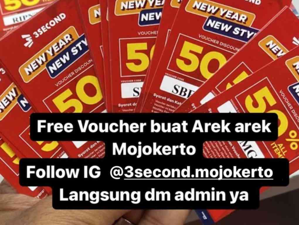 3 Second, Mojokerto,