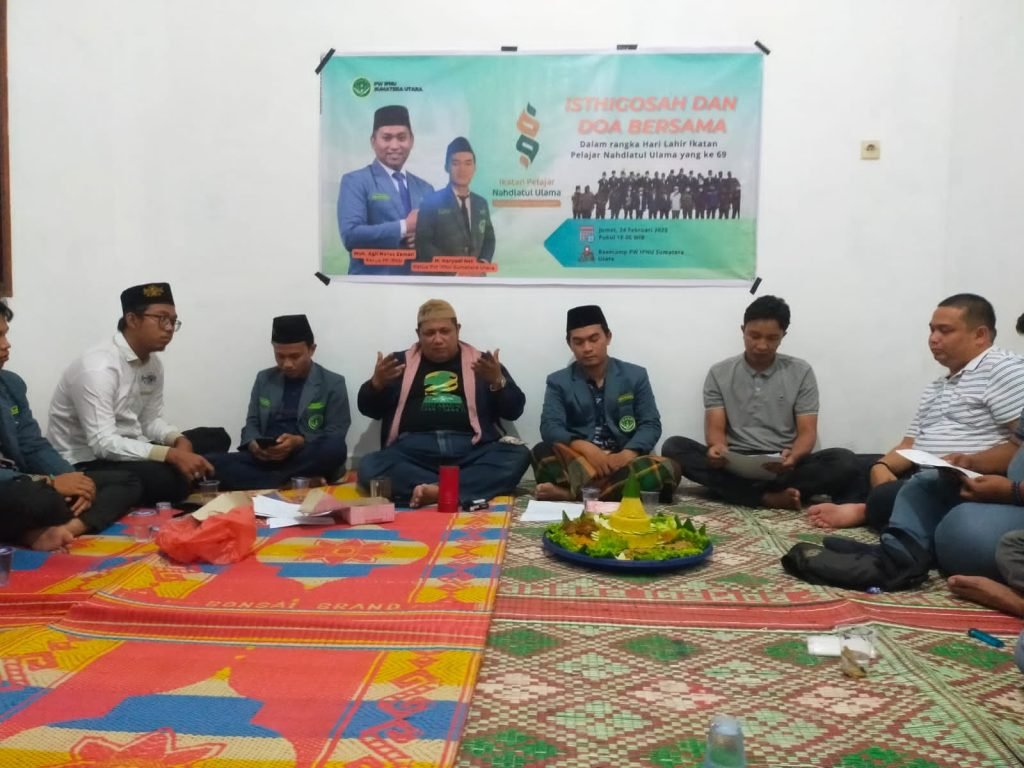 Peringati Harlah ke-69 PW IPNU Sumut Gelar Tumpengan Dan Istighosah Bersama