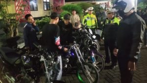 Razia Balap Liar di Situbondo, Polisi Amankan Puluhan Motor Berknalpot Brong