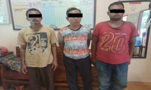 Kepergok Angkut Mesin Bajak Curian, 3 Pria Ini Digelandang ke Kantor Polisi