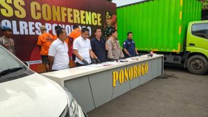 Kasus pencurian, Mobil box berisi rokok, Polres Ponorogo