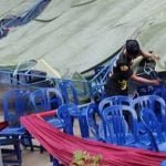 Tenda resepsi pernikahan, Angin kencang