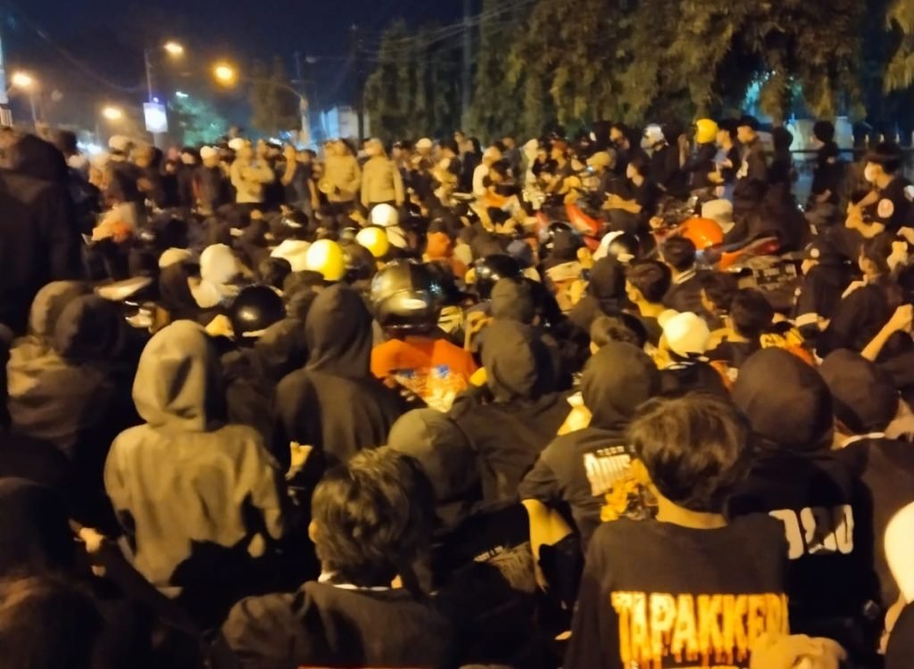 Tagih Penanganan Kasus, Ratusan Pesilat IKSPI Geruduk Polsek Jetis Mojokerto