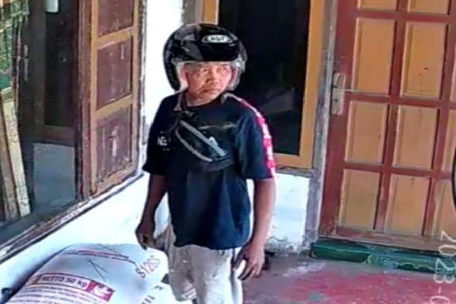 Rekaman CCTV, Maling gabah, Blitar