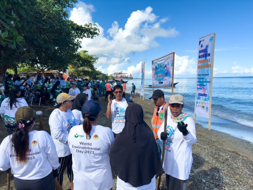 Peringati Hari Lingkungan Hidup, PT TBP Dukung Program Bersih-Bersih Pantai Kawasi