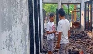Rumah di Ponorogo Ludes Terbakar, Diduga Penyebabnya Korsleting Listrik