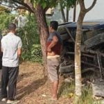Truk tangki, Truk terguling, Truk tabrak pohon