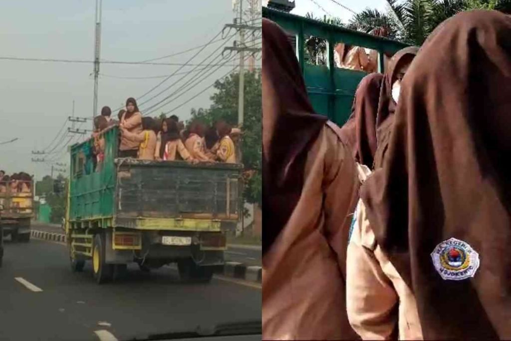 Siswa MAN 2 Mojokerto Camping Diangkut Truk, Wali Murid: Sangat Berbahaya