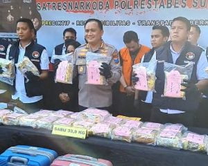 Dua Pengedar Narkoba Jaringan Sumatera-Jawa Diamankan, Sabu 33,9 Kg Disita