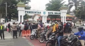 Minta GMS Ditutup, Forum Setia Bersatu Demo Kantor Walikota Binjai