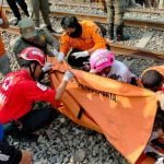Tersambar kereta api, Bocah SD