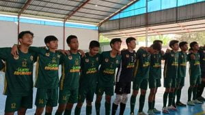 Menang Telak 9-0, Tim Futsal Kabupaten Mojokerto Melenggang ke 16 Besar Porprov VIII Jatim