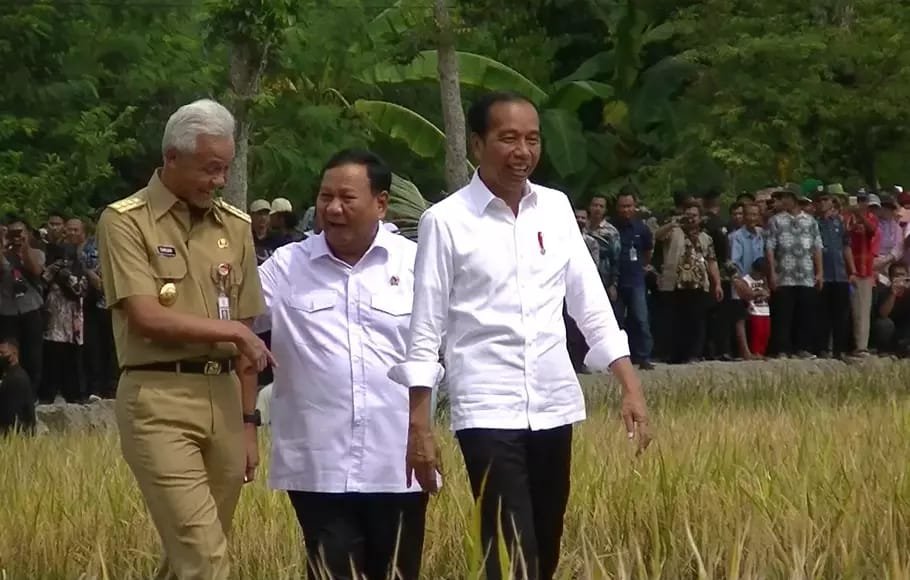 Isu dua poros, Prabowo Ganjar