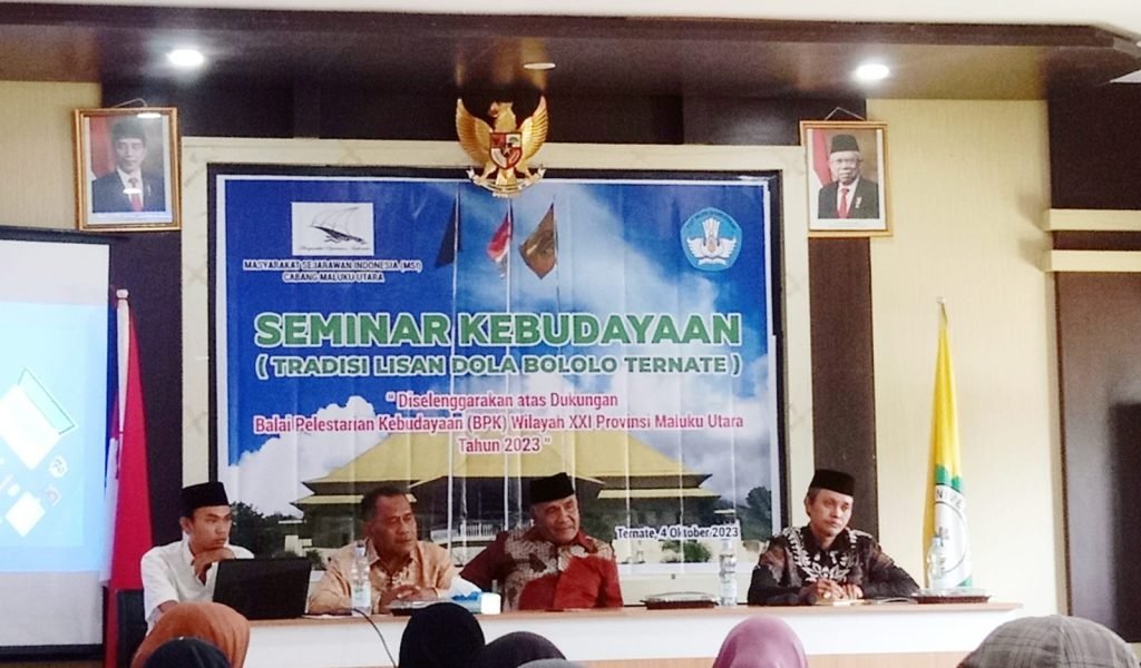Masyarakat Sejarawan Indonesia Terus Tingkatkan Tradisi Lisan Dola Bololo Ternate Melalui Kegiatan Seminar Kebudayaan 