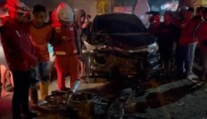 Kebut-kebutan, Pebalap Liar di Mojokerto Tabrak Mobil Polisi