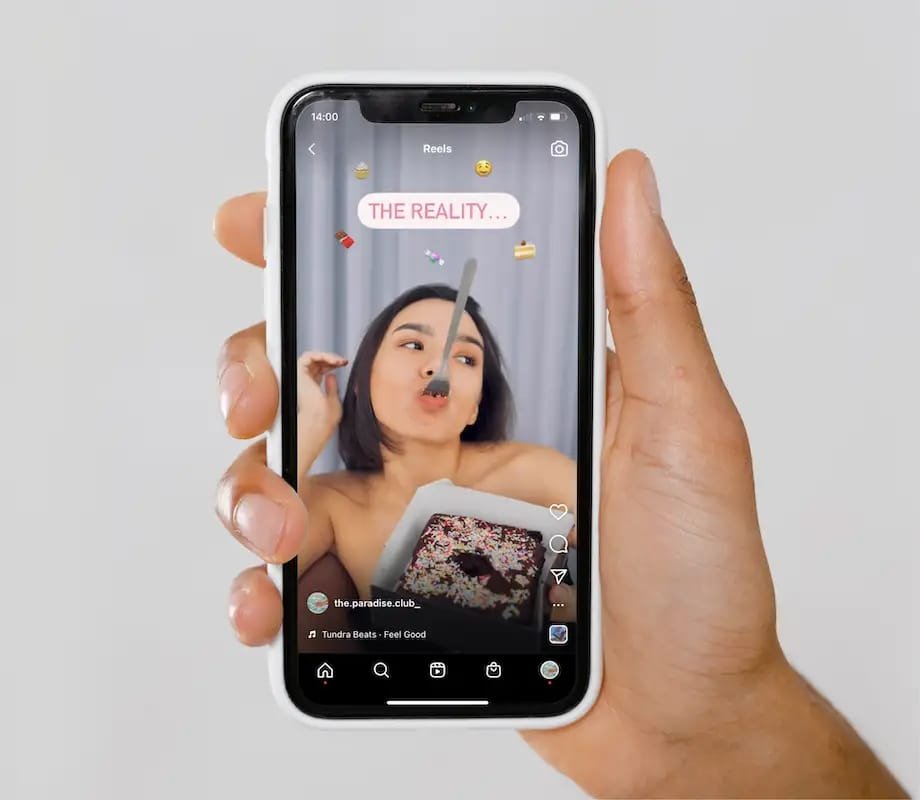 Reels Instagram, Cara menambahkan lirik lagu