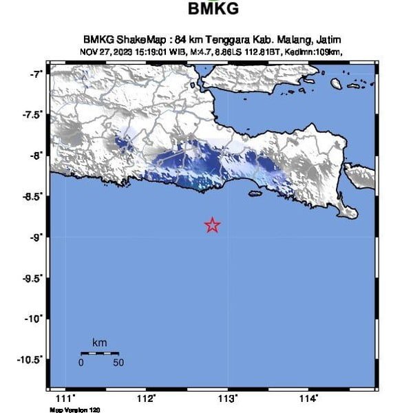 Gempa Malang, Gempa 4,7 M