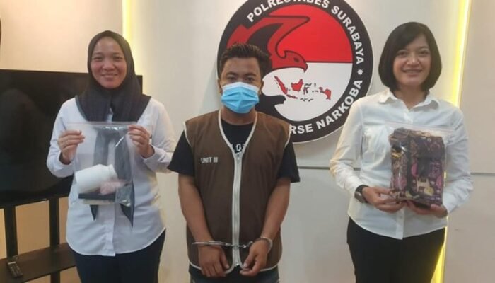 Nyambi Jualan Narkoba, Pekerja Serabutan di Sidoarjo Diringkus Polisi