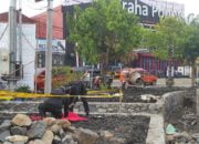 Benda Mirip Mortir Ditemukan di Proyek Kolam Retensi Kota Mojokerto