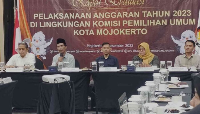 KPU Kota Mojokerto Gelar Rapat Evaluasi Anggaran 2023