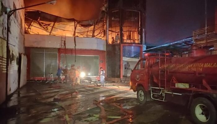Kebakaran Gudang Ekspedisi di Kota Malang Dinyatakan Padam