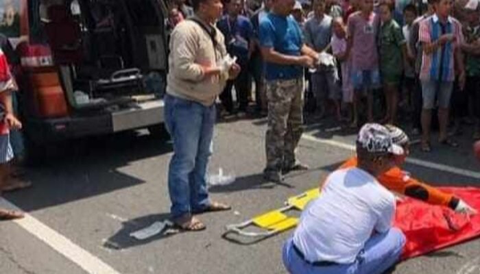 Emak-emak di Mojokerto Tewas Tersambar Truk Fuso