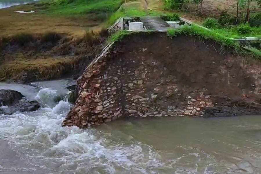 Padi siap panen, Terendam banjir