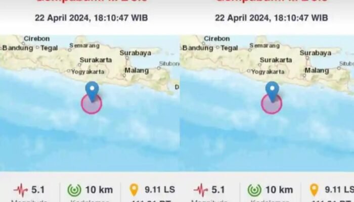 Pacitan Diguncang Gempa 5,1 M, Getarannya Terasa Sampai ke Blitar