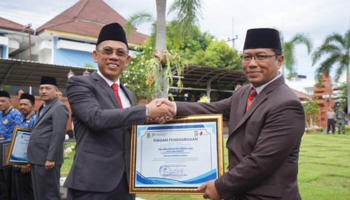 Terlibat Aktif Wujudkan Satu Data, 3 OPD Kota Mojokerto Dapat Penghargaan dari Sekda