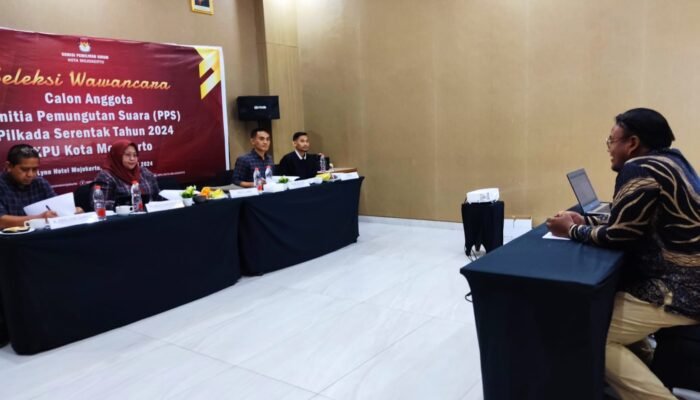 119 Calon PPS Pilkada Ikuti Tes Wawancara dari KPU Kota Mojokerto 