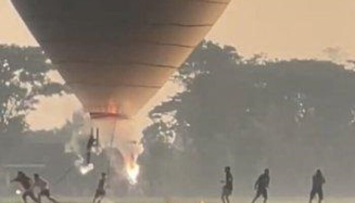 Bawa Ratusan Mercon, Balon Udara di Ponorogo Meledak, 4 Orang Terluka