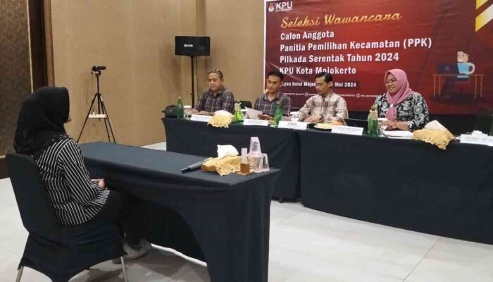 48 Calon PPK Kota Mojokerto Ikuti Tes Wawancara