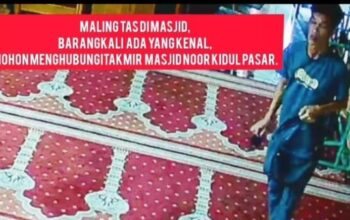 Maling Gasak Tas ojol, Masjid Kota Malang