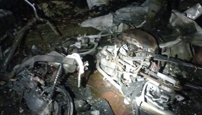 Kebakaran Hanguskan Ruko Dua Lantai dan Pom Mini di Kediri