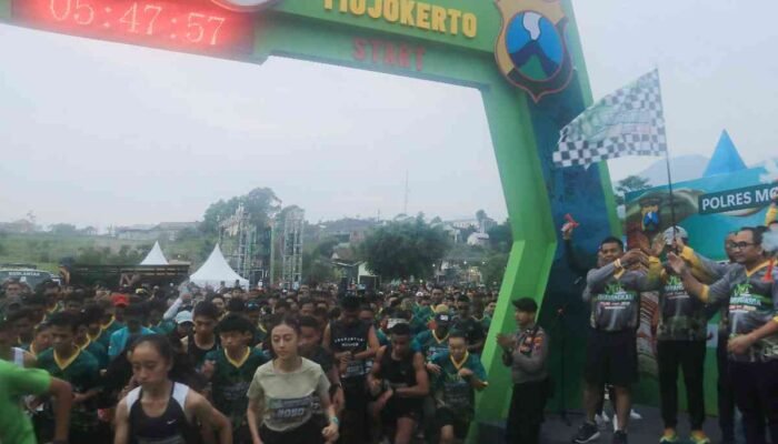 Fun Run Polres Kabupaten Mojokerto Meriahkan Peringatan Hari Bhayangkara ke-78