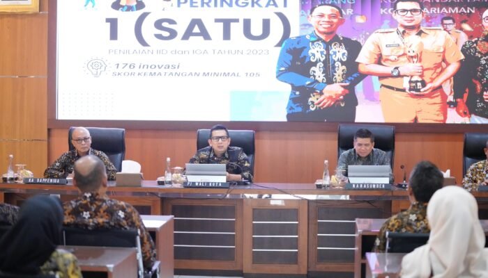 Target Hattrick Juara Kota Terinovatif, Mas Pj Minta Baperida Kota Mojokerto Terus Berinovasi 