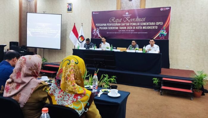 Mantapkan Langkah, KPU Kota Mojokerto Gelar Rakor Persiapan Penyusunan DPS Pilkada 2024