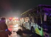 Bus Gunung Harta, Bus kebakaran