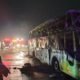 Bus Gunung Harta, Bus kebakaran