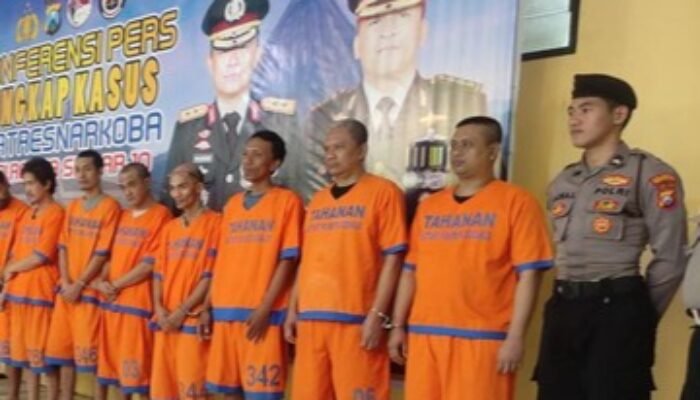 Polisi Bekuk 9 Residivis Narkoba di Sidoarjo, 200 Gram Sabu Disita