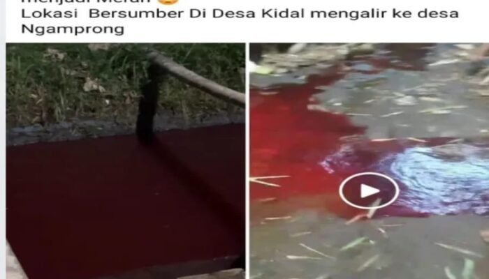 Terungkap! Ini Penyebab Warna Air Sungai di Malang Berubah Jadi Merah