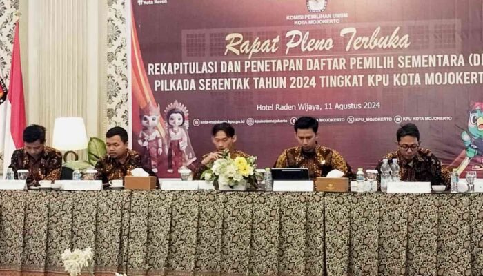 KPU Kota Mojokerto Tetapkan DPS Pilkada 2024 Sebanyak 105.397 Pemilih