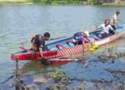 Perahu Naga Atlet Dayung di Mojokerto Mendadak Terbakar