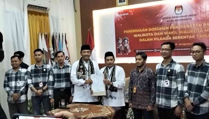 Resmi Daftar ke KPU Kota Mojokerto, Gus Juned-Amin : Kita Berkoalisi Dengan Rakyat