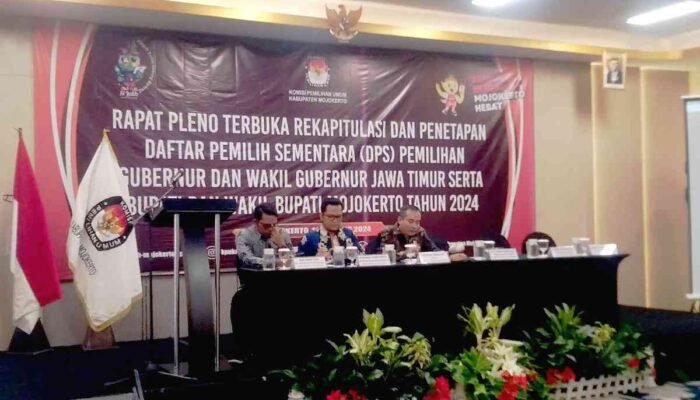 KPU Tetapkan Daftar Pemilih Sementara Pilkada Kabupaten Mojokerto Sebanyak 847.618