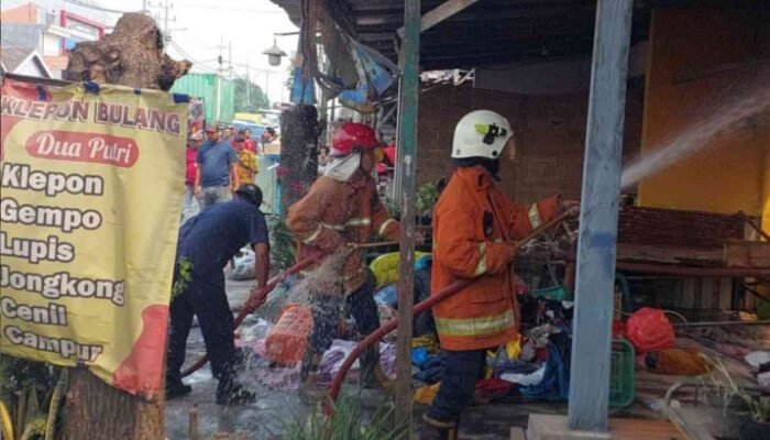 Gas Elpiji Bocor, Rumah Laundry di Mojokerto Terbakar