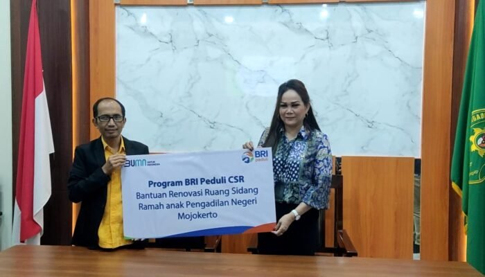 BRI Mojokerto Berikan CSR Renovasi Ruang Sidang Ramah Anak ke PN Mojokerto 