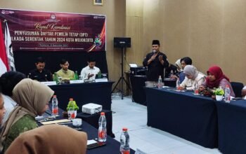 Pastikan Data Pemilih Akurat, KPU Kota Mojokerto Gelar Rakor Penyusunan DPT Pilkada 2024