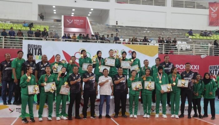 Gemilang! Tim Voli Putri Jatim Sabet Medali Emas di PON XXI Aceh-Sumut