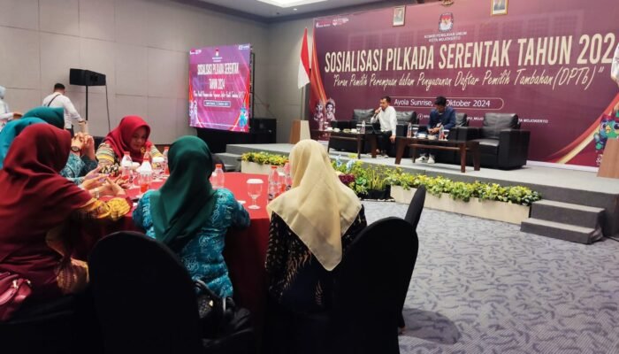 Tingkatkan Partisipasi Pemilih Perempuan, KPU Kota Mojokerto Gelar Sosialisasi DPTb ke 20 Organisasi Perempuan